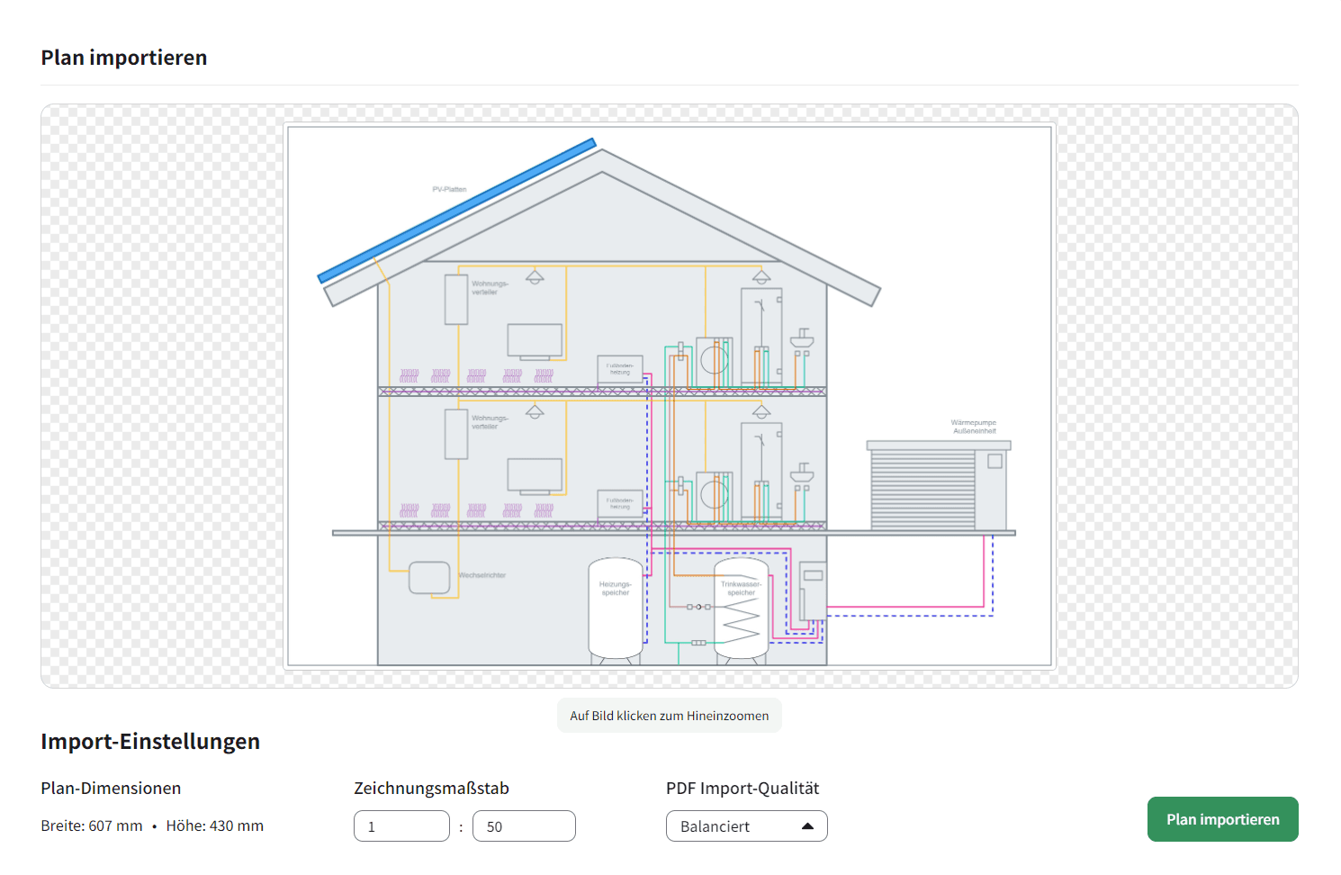 Pläne mit Maßstab preview